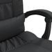 Fauteuil de massage inclinable de bureau Noir Similicuir - Photo n°10