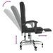 Fauteuil de massage inclinable de bureau Noir Velours - Photo n°8