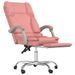 Fauteuil de massage inclinable de bureau Rose Similicuir - Photo n°6