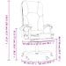 Fauteuil de massage inclinable de bureau Rose Similicuir - Photo n°12