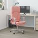 Fauteuil de massage inclinable de bureau Rose Similicuir - Photo n°1