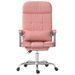 Fauteuil de massage inclinable de bureau Rose Similicuir - Photo n°3