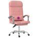 Fauteuil de massage inclinable de bureau Rose Similicuir - Photo n°10