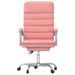 Fauteuil de massage inclinable de bureau Rose Similicuir - Photo n°3