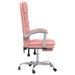 Fauteuil de massage inclinable de bureau Rose Similicuir - Photo n°4