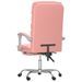 Fauteuil de massage inclinable de bureau Rose Similicuir - Photo n°5