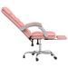 Fauteuil de massage inclinable de bureau Rose Similicuir - Photo n°7