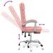 Fauteuil de massage inclinable de bureau Rose Similicuir - Photo n°8