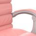 Fauteuil de massage inclinable de bureau Rose Similicuir - Photo n°10