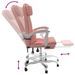 Fauteuil de massage inclinable de bureau Rose Similicuir - Photo n°8