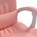 Fauteuil de massage inclinable de bureau Rose Similicuir - Photo n°10