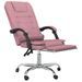 Fauteuil de massage inclinable de bureau Rose Velours - Photo n°4