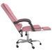 Fauteuil de massage inclinable de bureau Rose Velours - Photo n°5