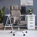 Fauteuil de massage inclinable de bureau Taupe Tissu 3 - Photo n°2