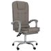 Fauteuil de massage inclinable de bureau Taupe Tissu - Photo n°2