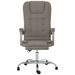 Fauteuil de massage inclinable de bureau Taupe Tissu - Photo n°3