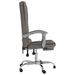 Fauteuil de massage inclinable de bureau Taupe Tissu - Photo n°4