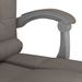 Fauteuil de massage inclinable de bureau Taupe Tissu - Photo n°10