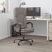 Fauteuil de massage inclinable de bureau Taupe Tissu 2 - Photo n°1