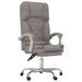 Fauteuil de massage inclinable de bureau Taupe Tissu - Photo n°2