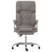 Fauteuil de massage inclinable de bureau Taupe Tissu - Photo n°3