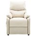 Fauteuil de massage inclinable électrique Crème Tissu 10 - Photo n°4