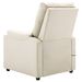 Fauteuil de massage inclinable électrique Crème Tissu 10 - Photo n°8