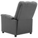 Fauteuil de massage inclinable électrique Gris clair Tissu 3 - Photo n°4