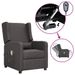 Fauteuil de massage inclinable électrique Gris foncé Tissu - Photo n°1