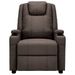 Fauteuil de massage inclinable électrique Marron Similicuir Kifa - Photo n°1