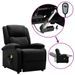 Fauteuil de massage inclinable électrique Noir Tissu 2 - Photo n°1