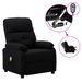 Fauteuil de massage inclinable électrique Noir Tissu 9 - Photo n°1