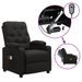 Fauteuil de massage inclinable électrique Noir Tissu 8 - Photo n°1