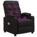 Fauteuil de massage inclinable électrique Noir Tissu 8 - Photo n°7