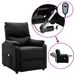 Fauteuil de massage inclinable électrique Noir Tissu 6 - Photo n°1