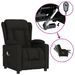 Fauteuil de massage inclinable électrique Noir Tissu 7 - Photo n°2