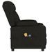 Fauteuil de massage inclinable électrique Noir Tissu 7 - Photo n°5