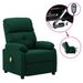 Fauteuil de massage inclinable électrique Vert foncé Tissu 10 - Photo n°1