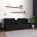 Fauteuil de massage inclinable et porte-gobelet 4 places Noir - Photo n°1