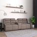 Fauteuil de massage inclinable et porte-gobelet 4 places Taupe - Photo n°1