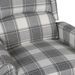 Fauteuil de massage inclinable Gris blanc Tissu - Photo n°6