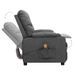 Fauteuil de massage inclinable Gris clair Tissu 21 - Photo n°5