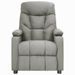 Fauteuil de massage inclinable Gris clair Tissu 22 - Photo n°4