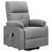 Fauteuil de massage inclinable Gris clair Tissu 18 - Photo n°3