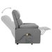 Fauteuil de massage inclinable Gris clair Tissu 18 - Photo n°5