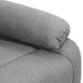 Fauteuil de massage inclinable Gris clair Tissu 18 - Photo n°7