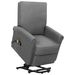 Fauteuil de massage inclinable Gris clair Tissu 17 - Photo n°1