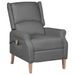 Fauteuil de massage inclinable Gris clair Tissu 15 - Photo n°1