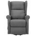 Fauteuil de massage inclinable Gris clair Tissu 10 - Photo n°4