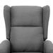 Fauteuil de massage inclinable Gris clair Tissu 10 - Photo n°7